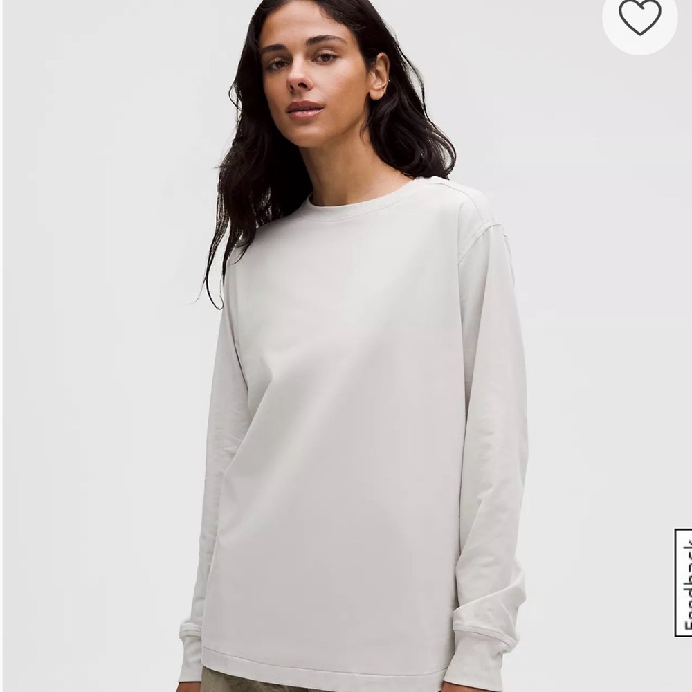 Lululemon long sleeve in dove grey NWT